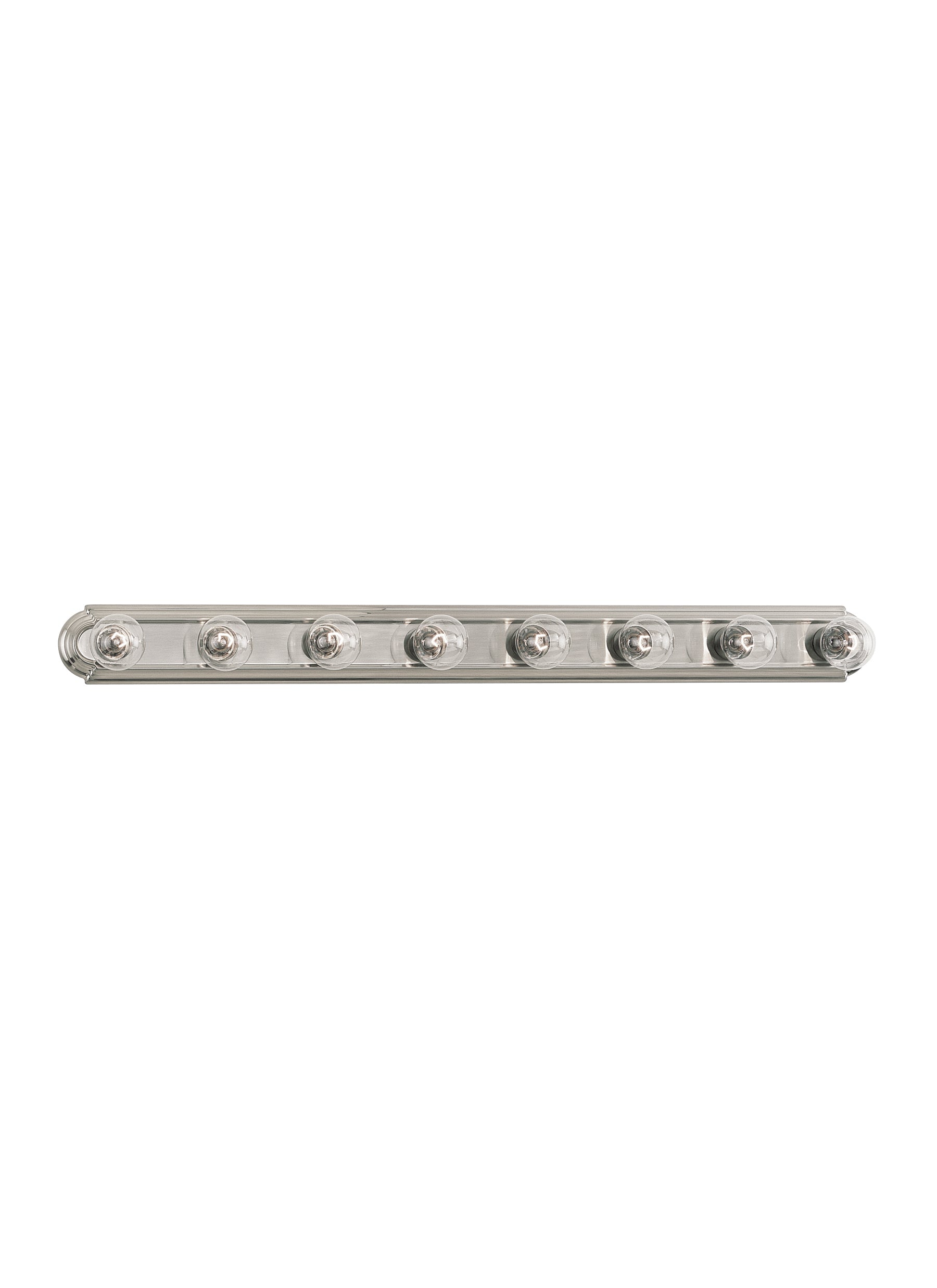 De-Lovely traditional 8-light indoor dimmable bath vanity wall sconce in brushed nickel silver finish