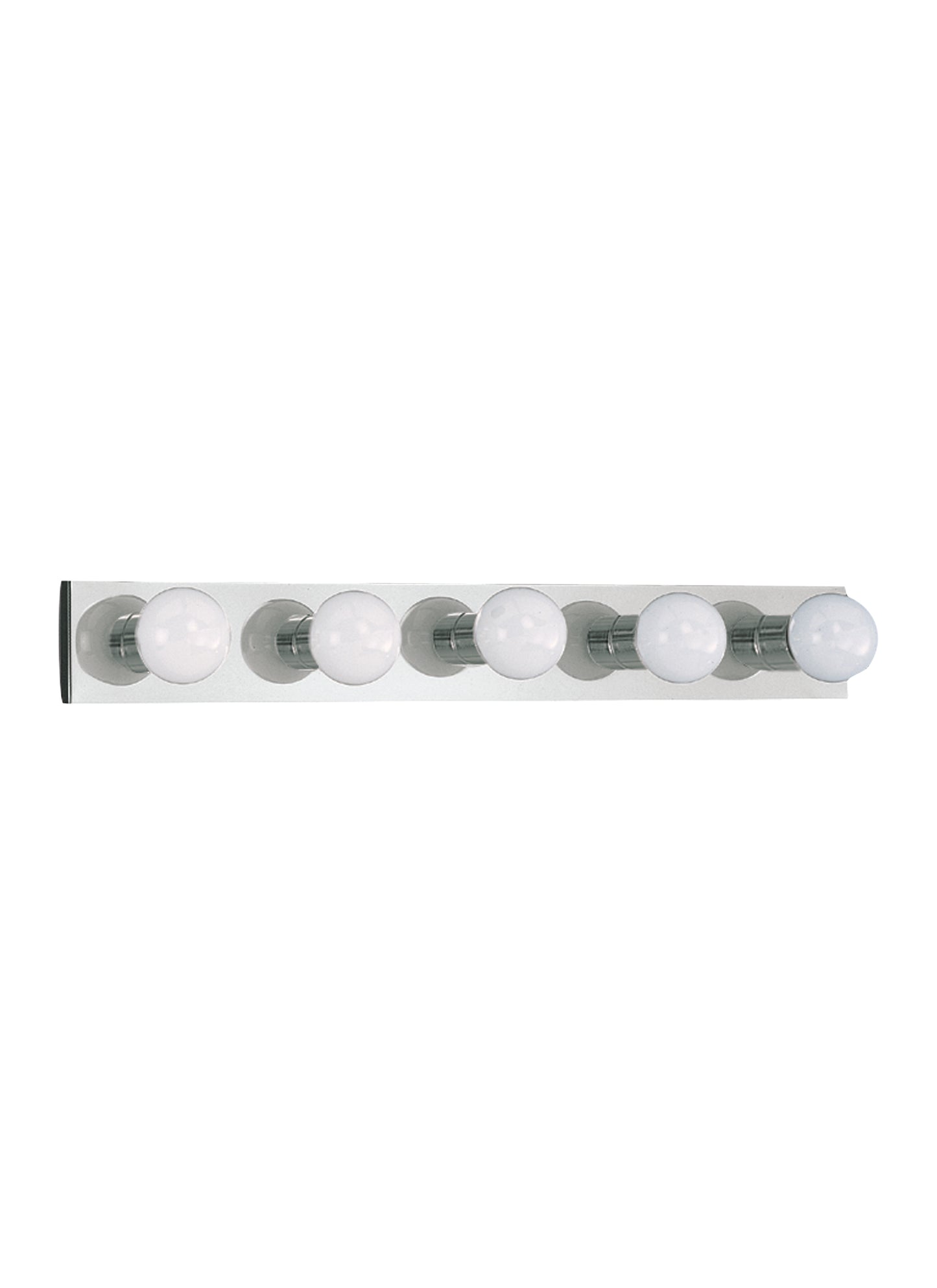 Center Stage traditional 5-light indoor dimmable bath vanity wall sconce in chrome silver finish