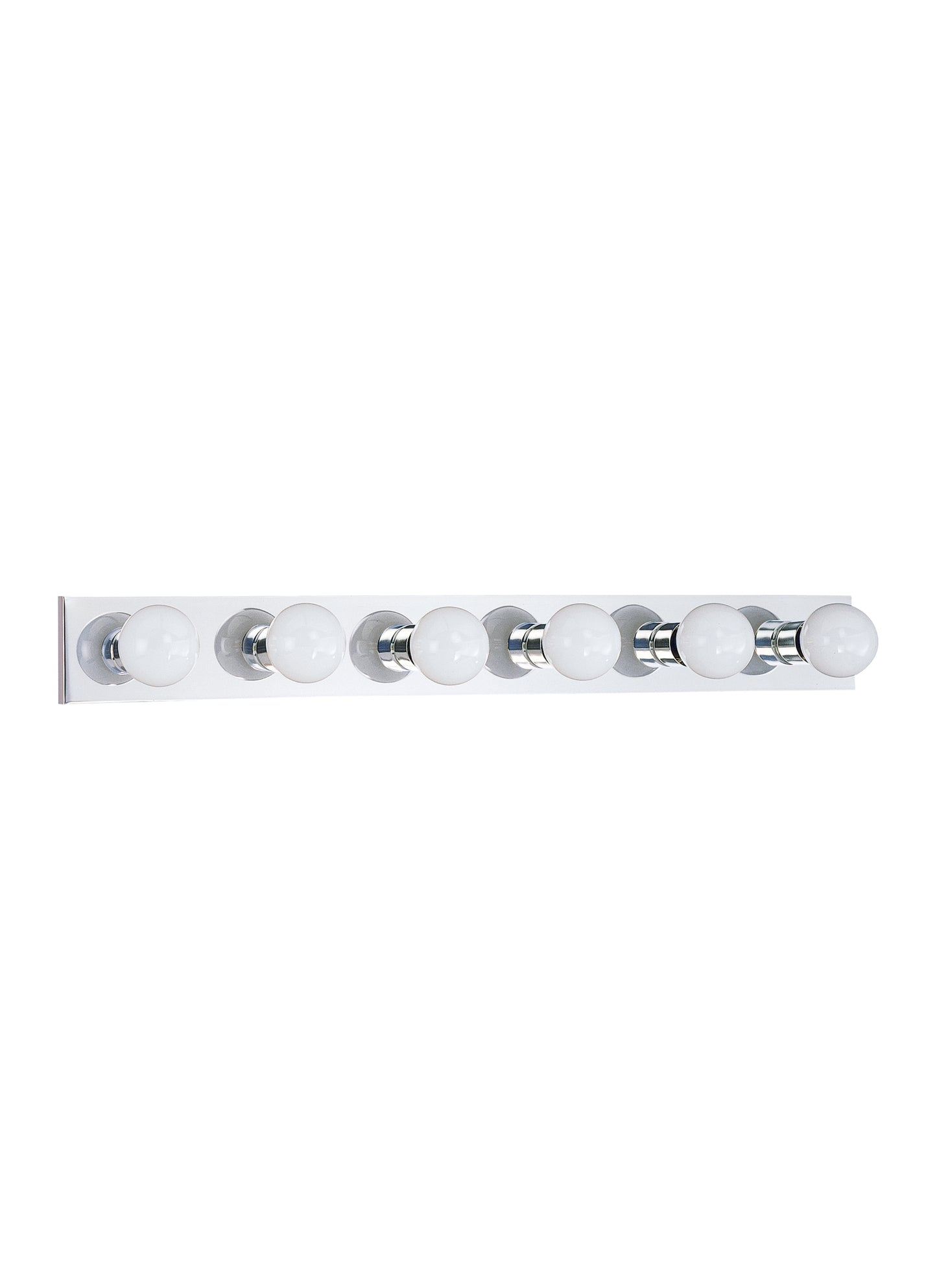 Center Stage traditional 6-light indoor dimmable bath vanity wall sconce in chrome silver finish