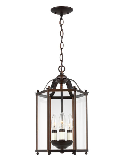 Bretton Three Light Semi-Flush Convertible Pendant