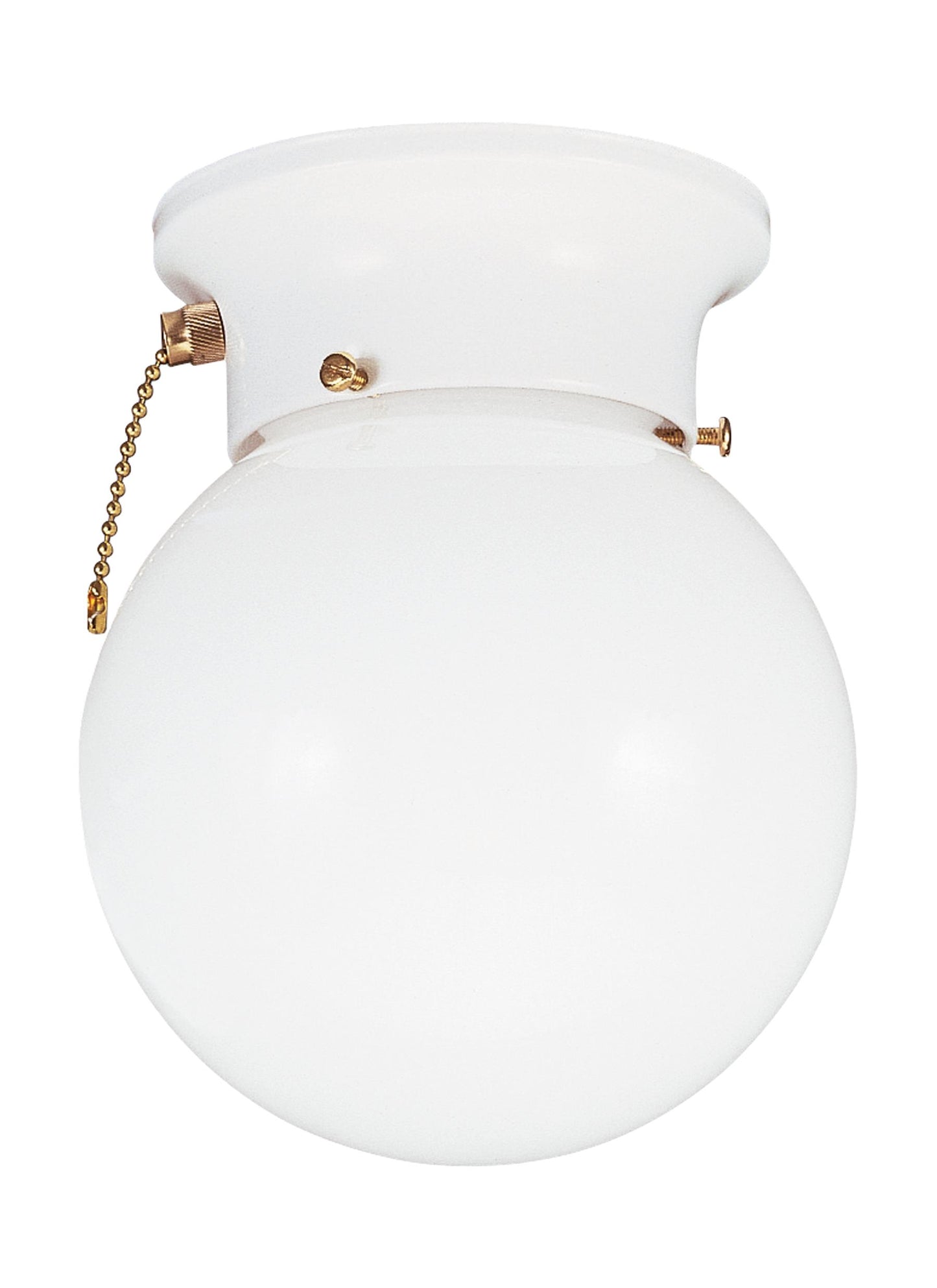 Tomkin One Light Ceiling Flush Mount with On/Off Pull Chain