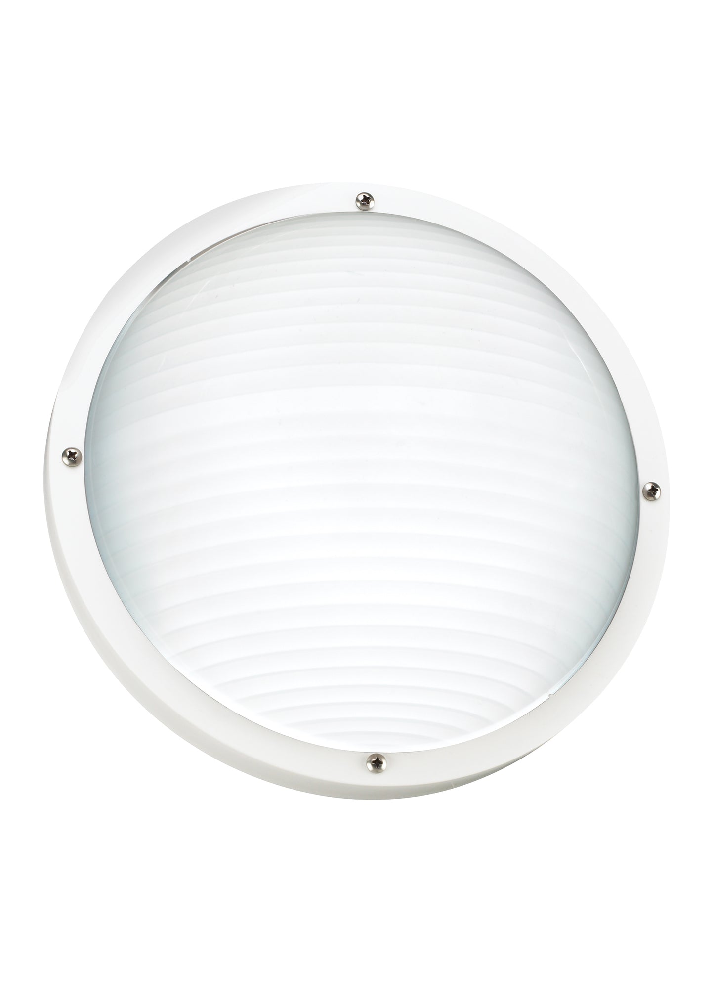 Bayside traditional 1-light outdoor exterior wall or ceiling mount in white finish with frosted white diffuser