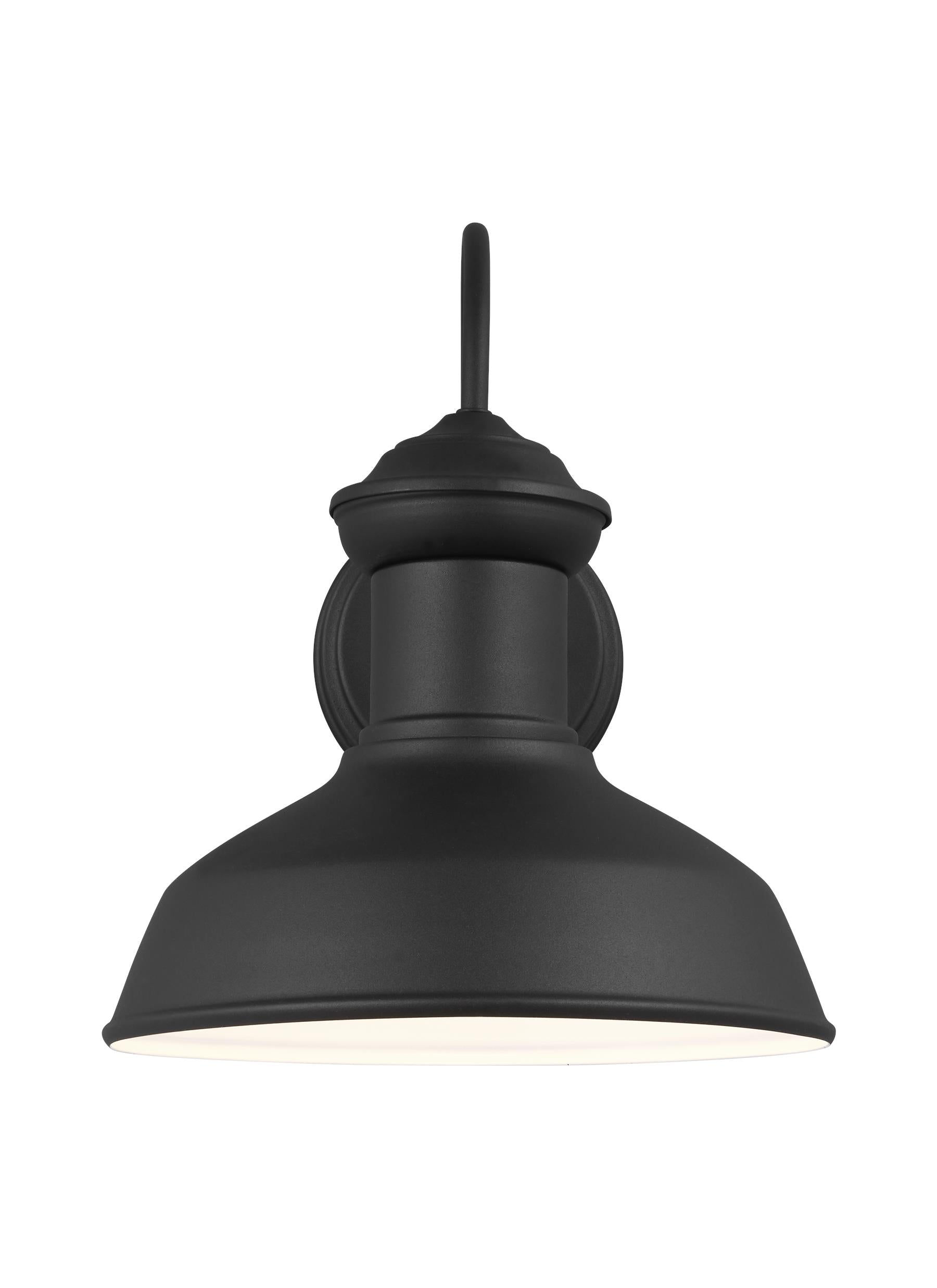 Fredricksburg traditional 1-light outdoor exterior Dark Sky compliant small wall lantern sconce in black finish