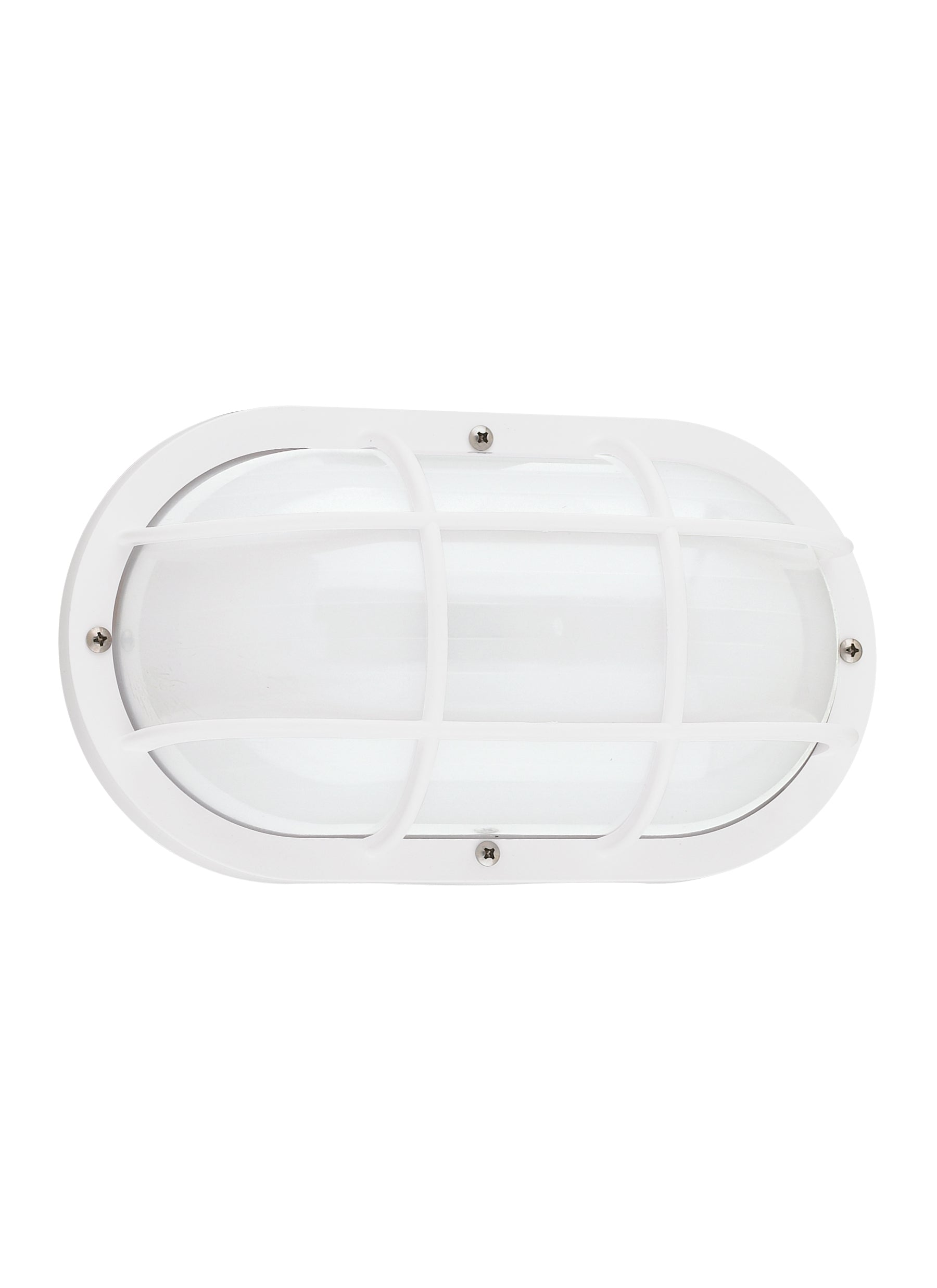 Bayside traditional 1-light outdoor exterior wall lantern sconce in white finish with polycarbonate protector and frosted ...