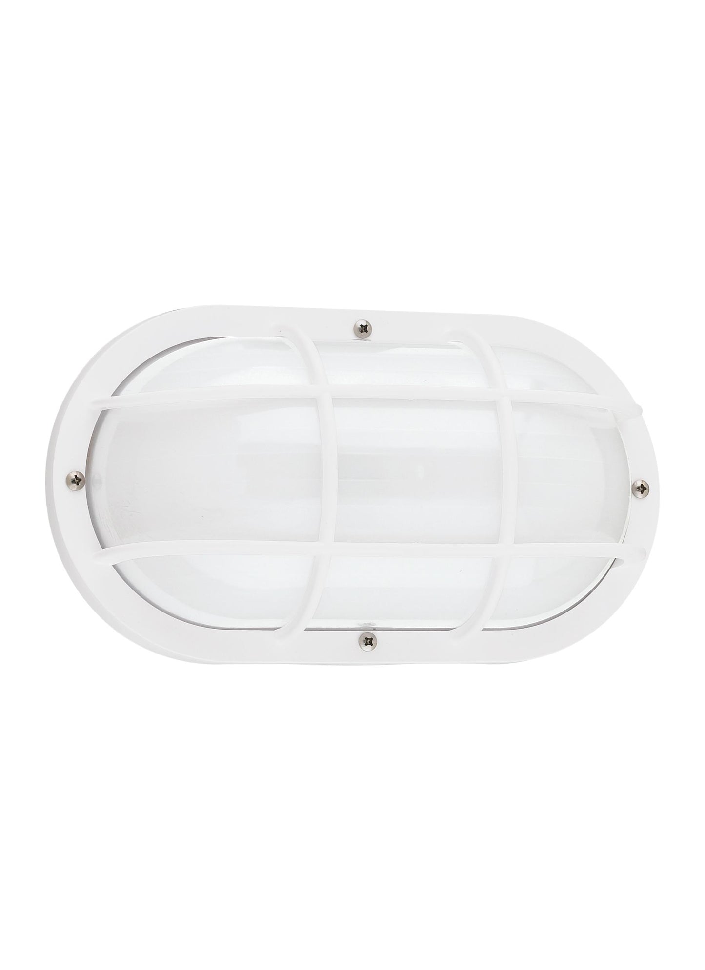 Bayside traditional 1-light outdoor exterior wall lantern sconce in white finish with polycarbonate protector and frosted ...