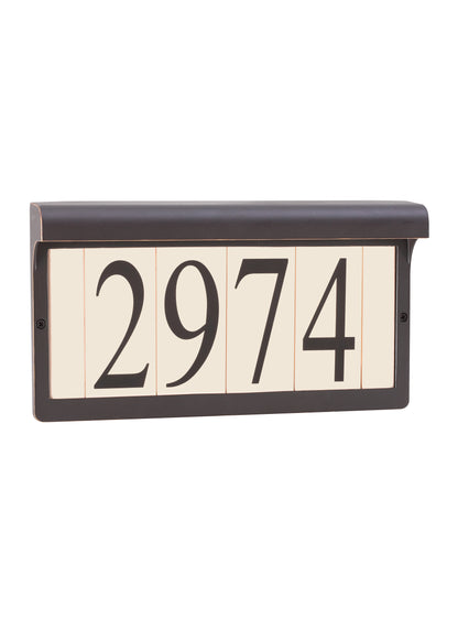 Address light collection antique bronze aluminum address sign light fixture