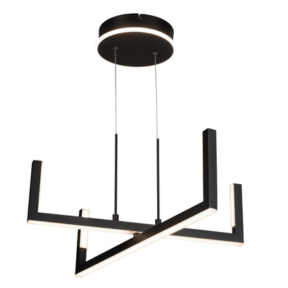 Silicon Valley Collection Integrated LED Chandelier, Black