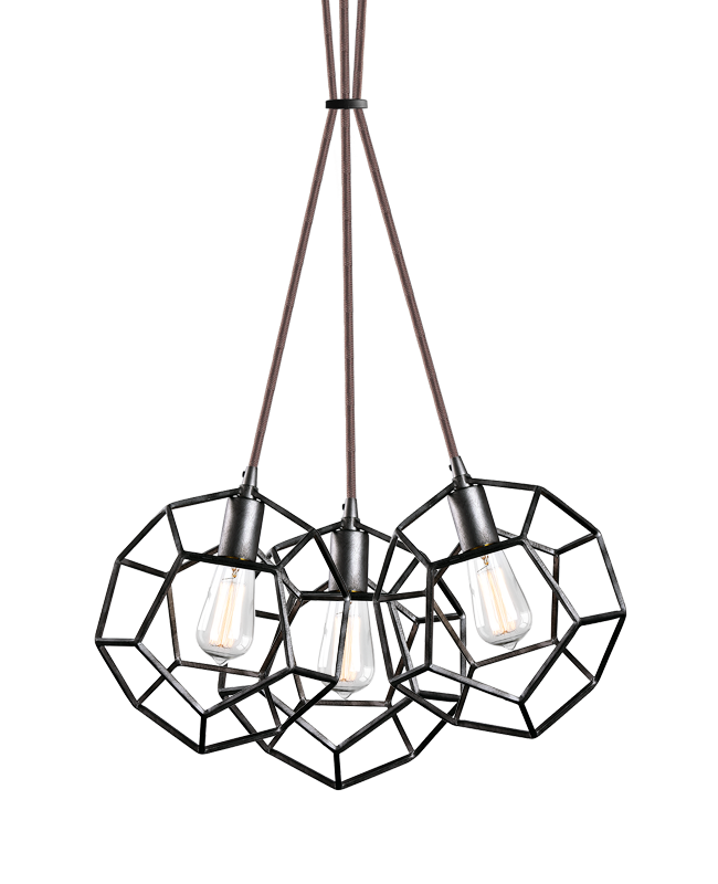 Geometry  3-Light Pendant