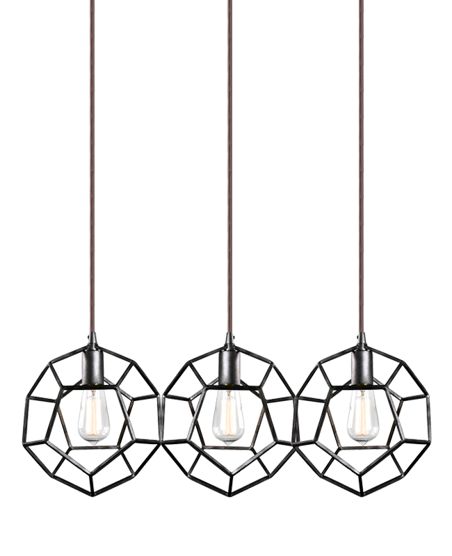 Geometry  3-Light Pendant