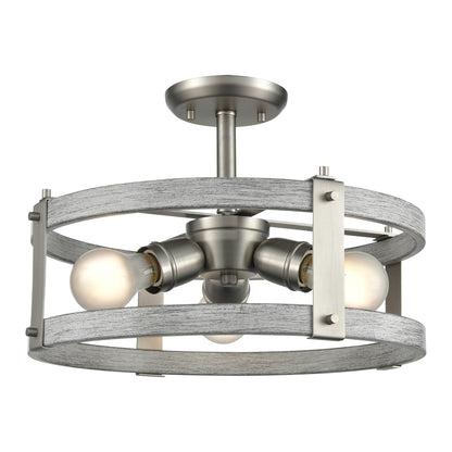 Oakhurst 3-Light Semi-Flush Mount