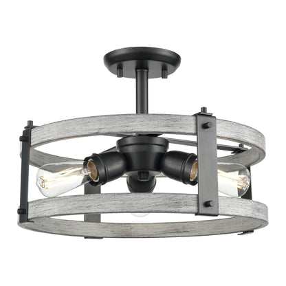 Oakhurst 3-Light Semi-Flush Mount