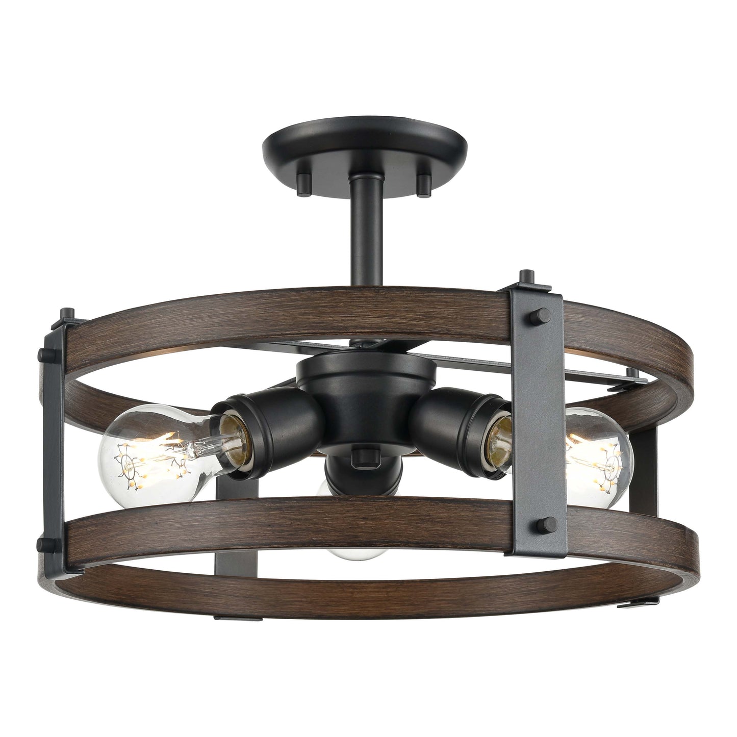 Oakhurst 3-Light Semi-Flush Mount