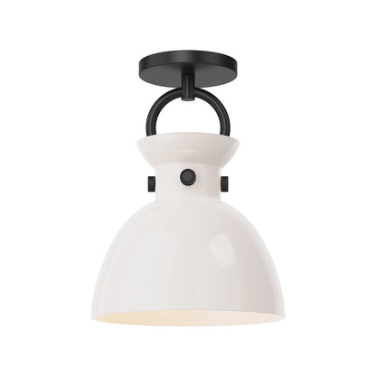 Waldo 9-in Semi Flush Mount