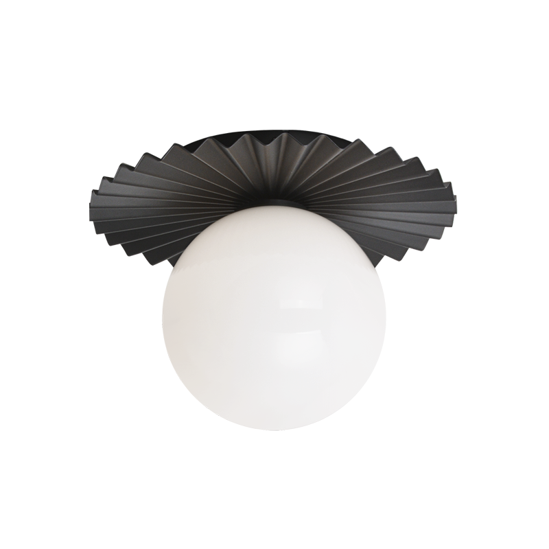 Modern Ruff 1-Light Wall Sconce/Ceiling Mount