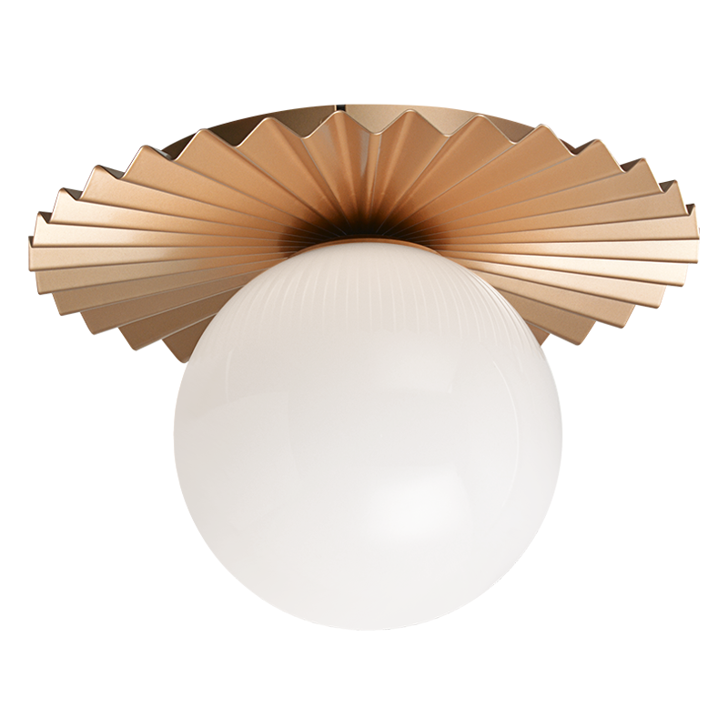 Modern Ruff 1-Light Wall Sconce/Ceiling Mount