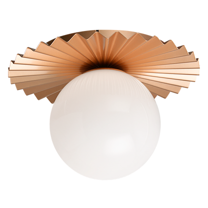 Modern Ruff 1-Light Wall Sconce/Ceiling Mount