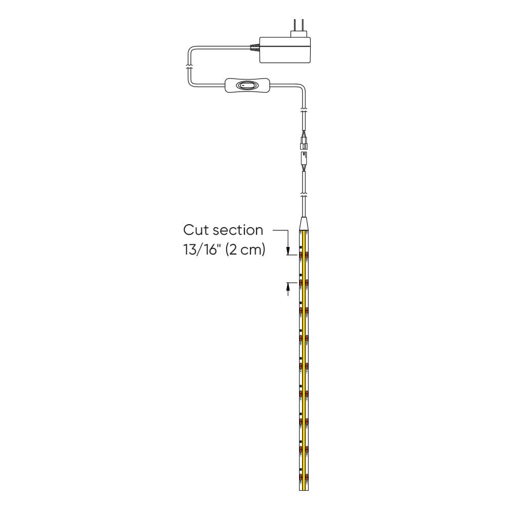 LED COB Tape Light reel