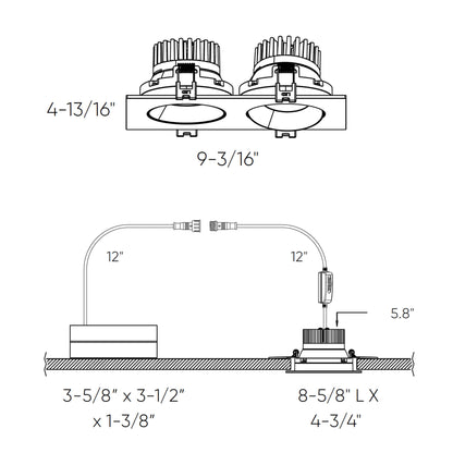 Double GBR35 Recessed 5 CCT