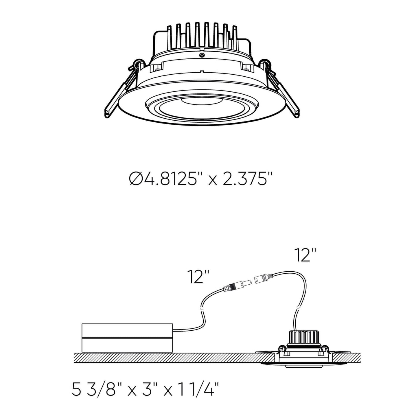 4 Inch Round Recessed LED Gimbal Light