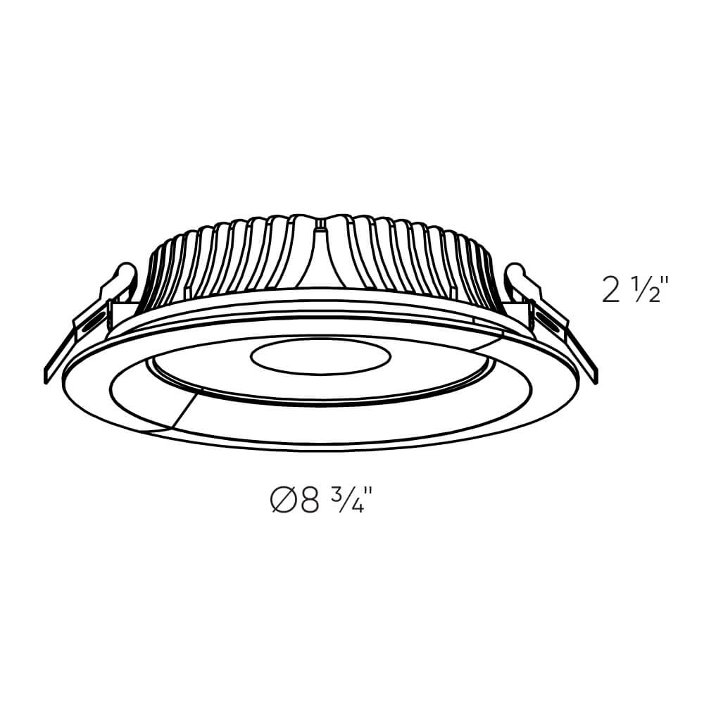 8 Inch High Powered LED Commercial Down Light