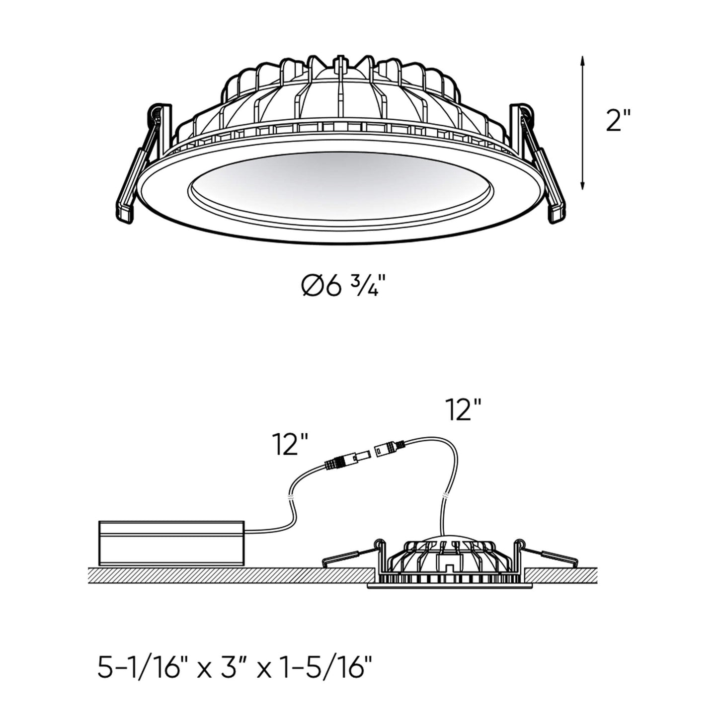 6 Inch Round Indirect LED Recessed Light