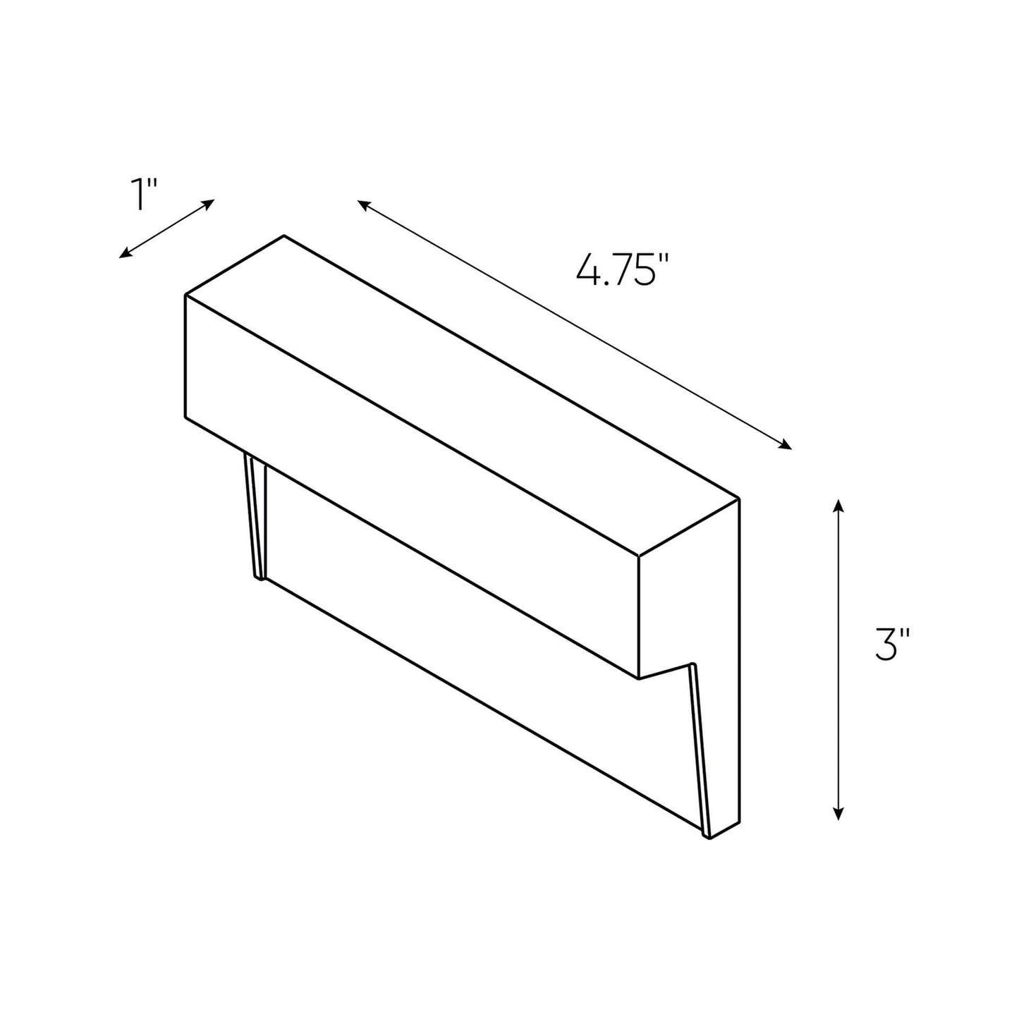 Horizontal LED Step Light