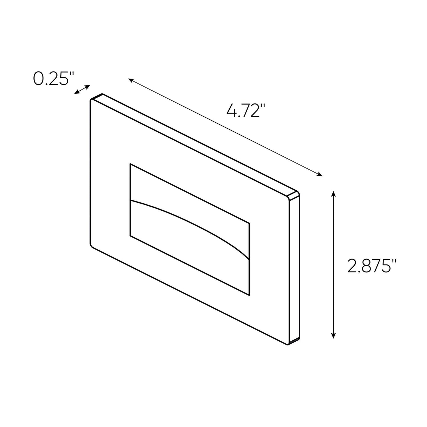 Recessed Horizontal LED Step Light