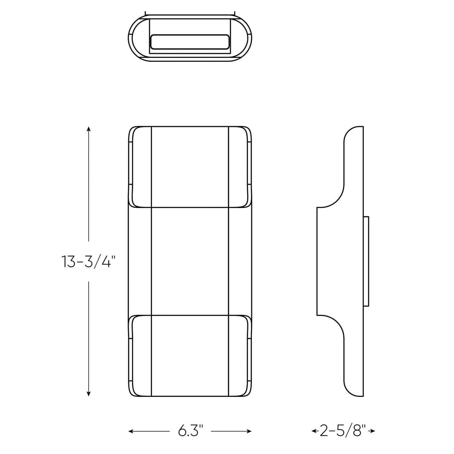 13 inch Open Linear LED Wall Sconce