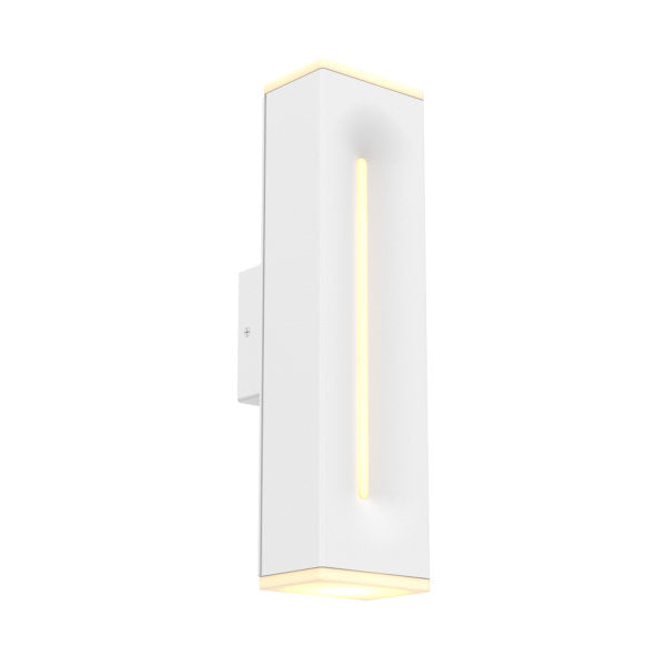 16 Inch Rectangular CCT Dual Light Wall Sconce