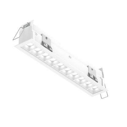 Recessed 5CCT linear with 10 mini spot lights