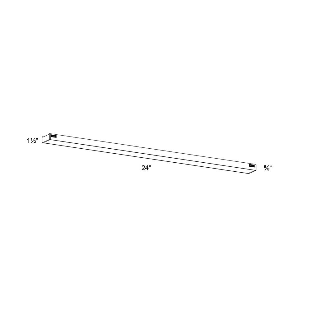 24 Inch Smart RGB+CCT LED Under Cabinet Linear Kit