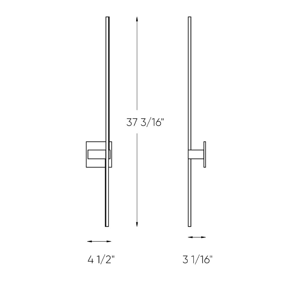 37 Inch Linear LED Wall Sconce